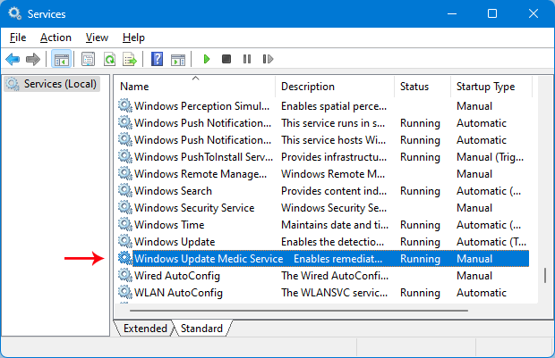 Service restoration step 1